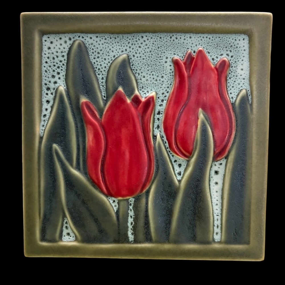 Rookwood Pottery 2012 Ashbee Flora Ceramic Art Tile
